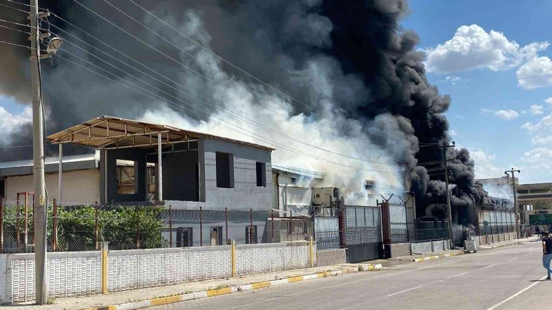 Diyarbakır’da kozmetik fabrikasında yangın: Yaralılar var
