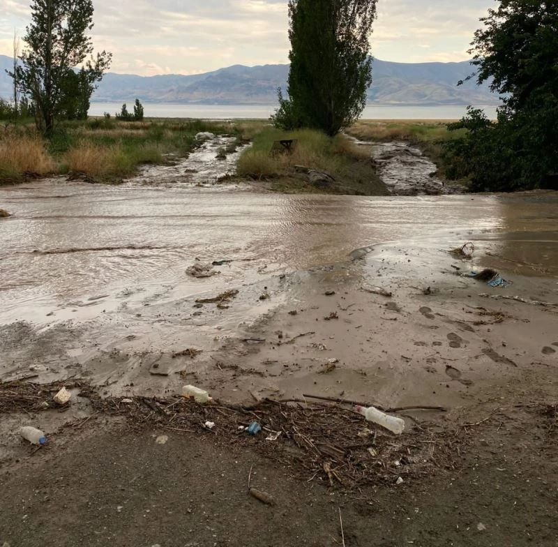 Elazığ’da tarım arazilerini sel vurdu

