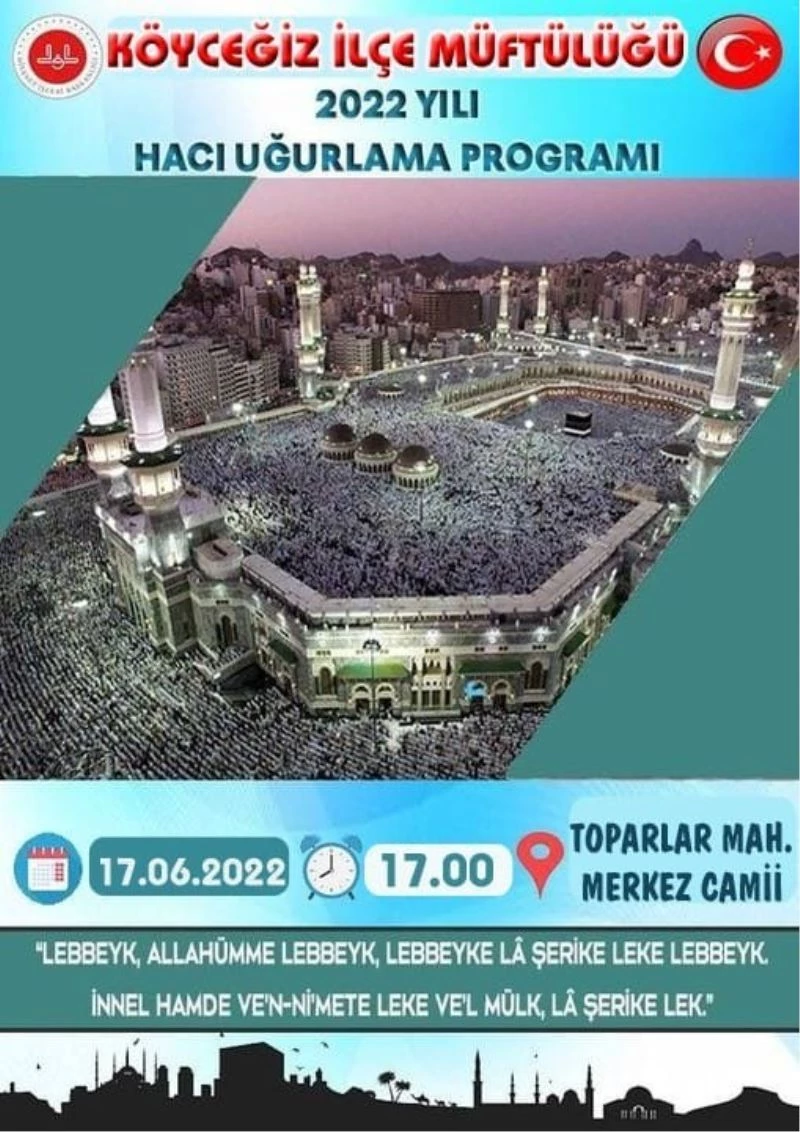 Köyceğiz’de hacı adaylarına uğurlama töreni yapılacak
