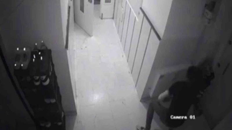 Misafir geldiği apartmanda ayakkabı avına çıktı, o anlar kameraya yansıdı
