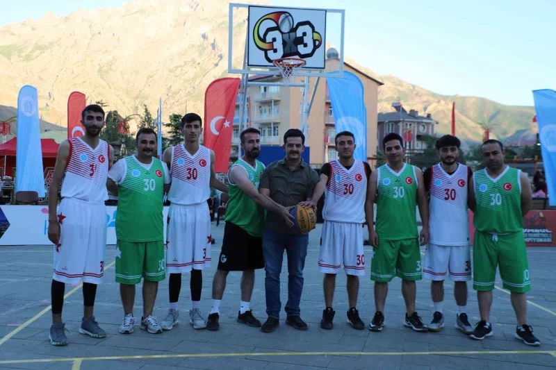 Hakkari’de 3x3 ‘Sokak Basketbol Şampiyonası’ başladı
