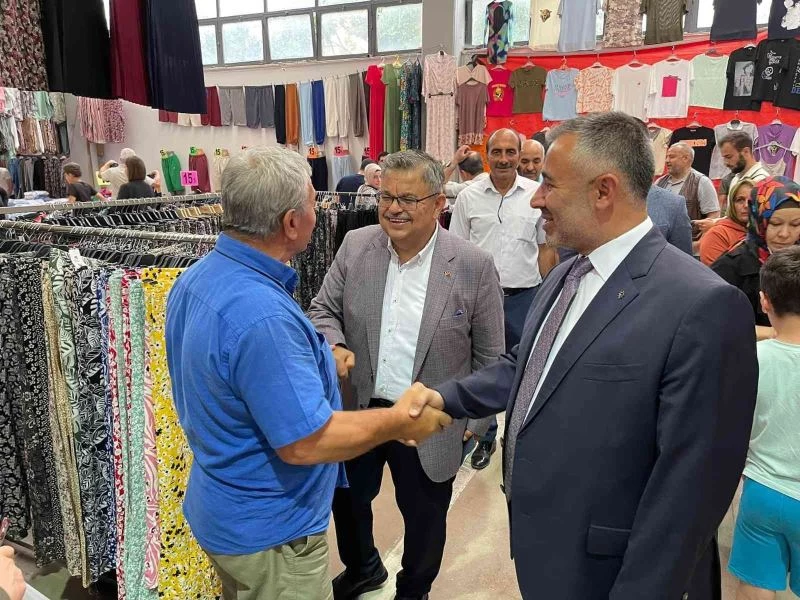 Milletvekili Yağcı ve İl Başkanı Yıldırım’dan pazar ziyareti
