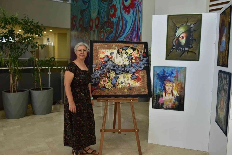 Yörük kültürü yazmalı tabloda
