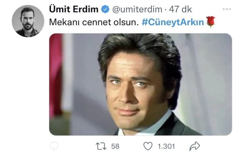 Ünlü isimlerden Cüneyt Arkın’a veda mesajları
