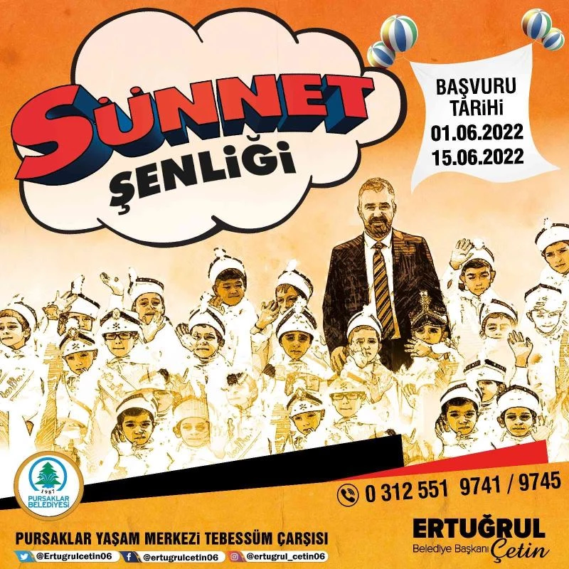 Pursaklar Sünnet şöleniyle şenlenecek
