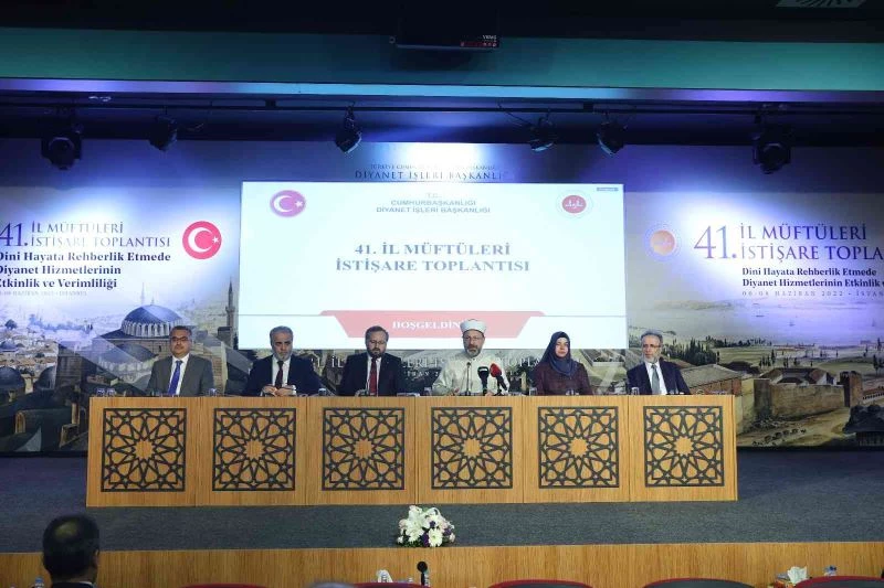 41. İl Müftüleri İstişare Toplantısı, sonuç bildirgesiyle sona erdi

