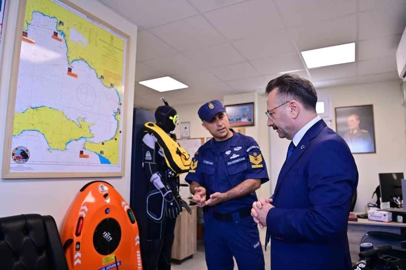 Denizin koruyucuları, Vali Aksoy’u ağırladı
