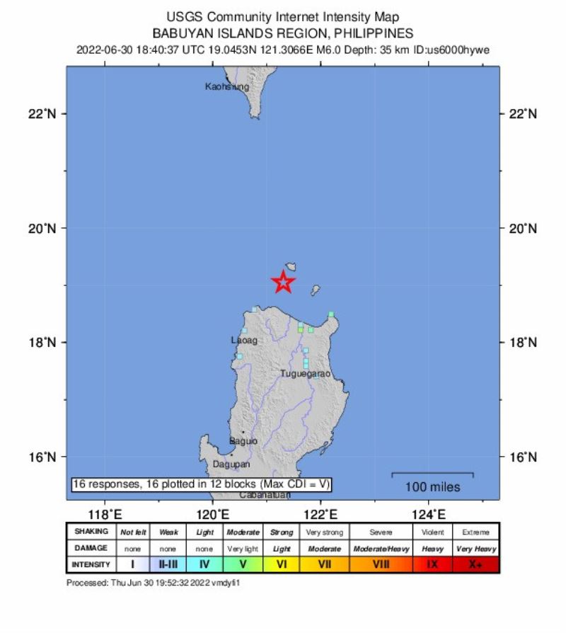 Filipinler’de 6 büyüklüğünde deprem
