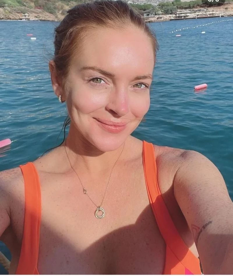 Dünyaca ünlü oyuncu Lindsay Lohan Bodrum’da balayı yapıyor