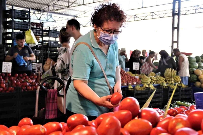 Antalya’da dört gözle beklenen yayla domatesi pazarla buluştu
