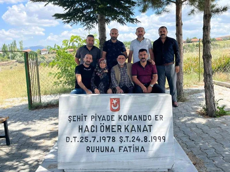 Şehit Kanat’ın silah arkadaşlarından vefa ziyareti
