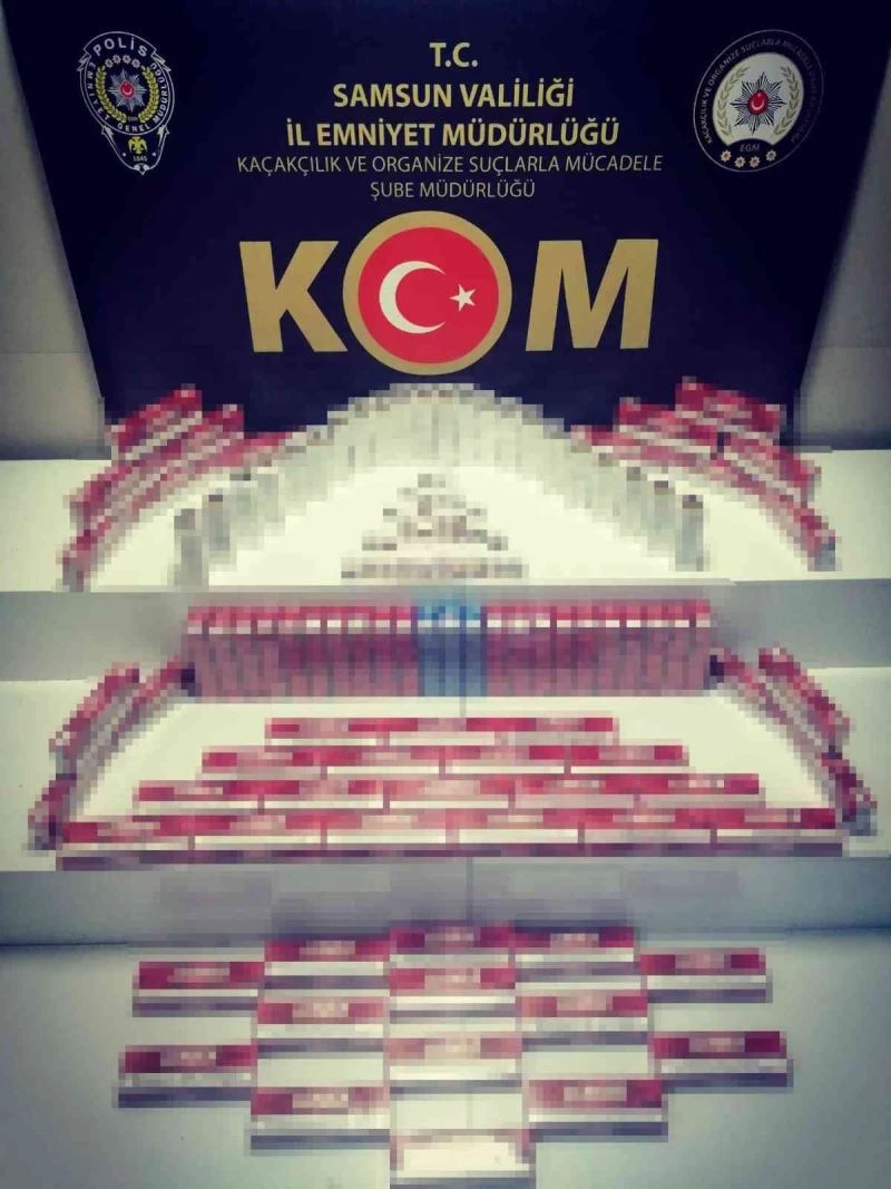 Samsun’da 940 paket kaçak sigara ele geçirildi
