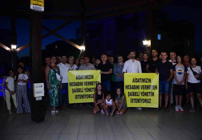 Verdikleri paraların karşılığını göremeyen site sakinleri ayaklandı
