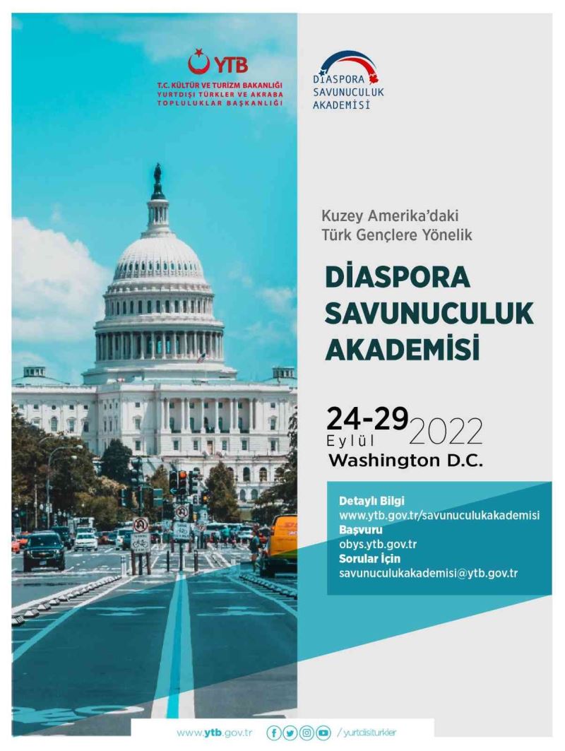 YTB’den ABD ve Kanada’daki Türk gençlerine yönelik “Diaspora Savunuculuk Akademisi”
