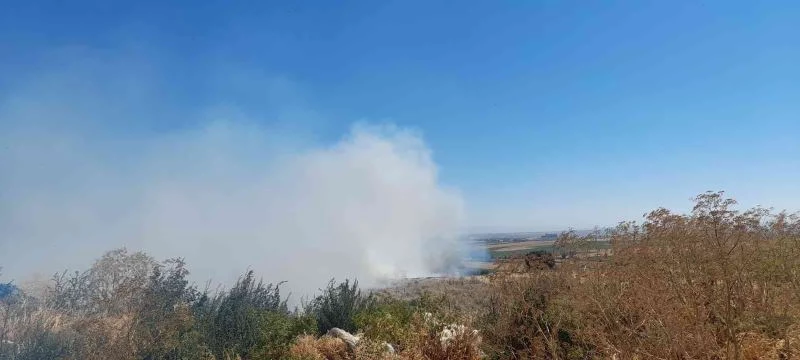 Balıkesir’de 400 saman balyası kül oldu
