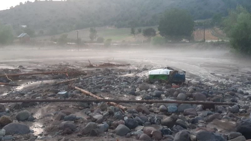 Seben’de taşan dereler binlerce liralık zarara sebep oldu
