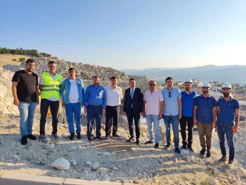 Milletvekili Gazel, Emet’te alt yapı çalışmalarını inceledi
