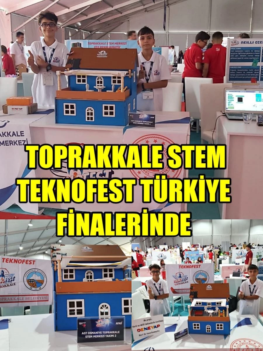 Toprakkale stem merkezi teknofest türkiye finallerinde 