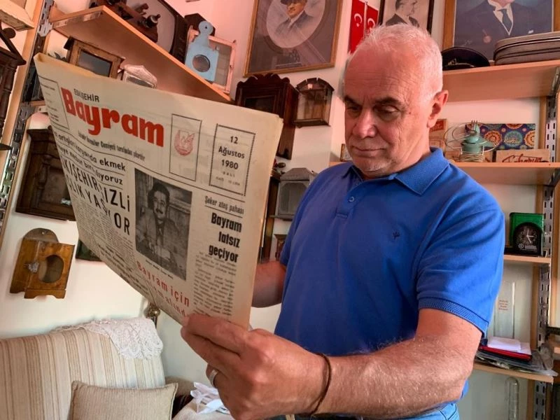  Eskişehirli koleksiyoner asırlık gazeteleri muhafaza ediyor
