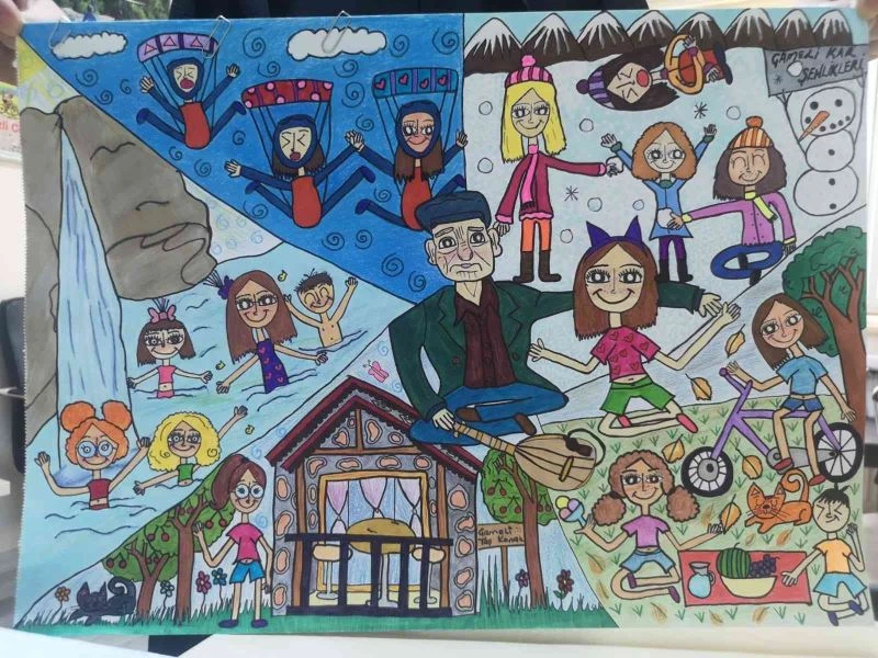 Çameli’nin dört mevsimi en iyi anlatan resimler belli oldu
