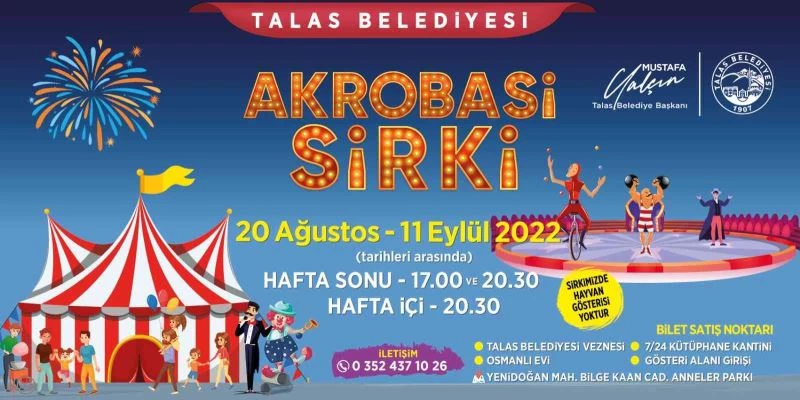 Talas’ta Sirk Heyecanı
