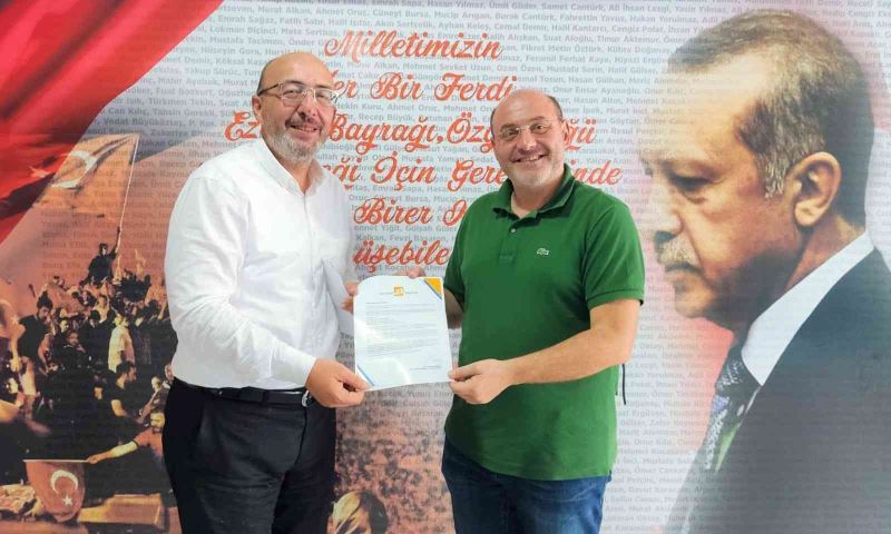 Erdoğan’ın Ali Çetinbaş’a gönderdiği mektubu Başkan Önsay takdim etti
