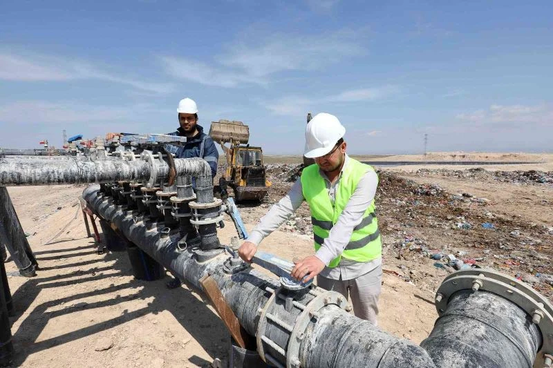 Aksaray’da katı atık depolama tesisinde atıklar enerjiye dönüşüyor
