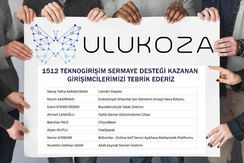 ULUKOZA’dan 8 girişimci daha proje başına 450 Bin TL hibe ile şirketleşmeye hak kazandı
