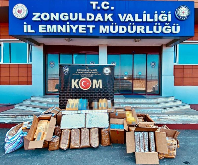 Zonguldak’taki bir depodan 188 bin adet içi dolu makaron çıktı
