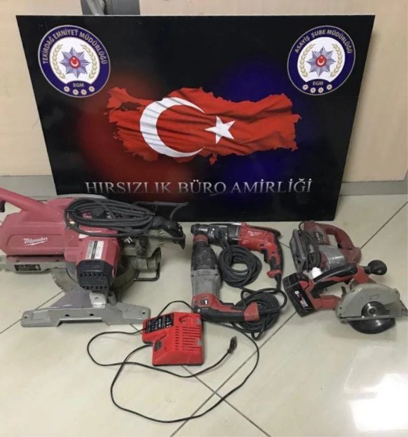 Tekirdağ’da işyerinden 40 bin liralık malzeme çalan hırsız tutuklandı
