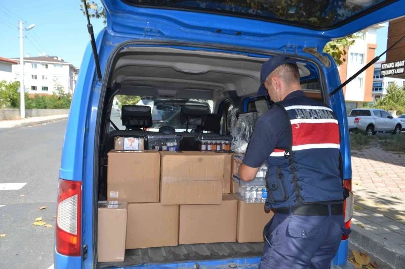 Tekirdağ’da kaçak alkol satışına jandarma baskını
