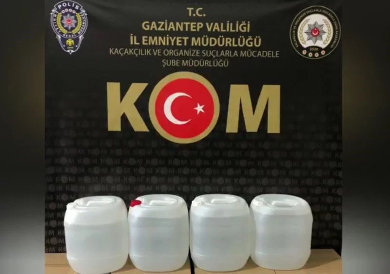 Gaziantep’te kaçak alkole ’’zincir’’ darbesi
