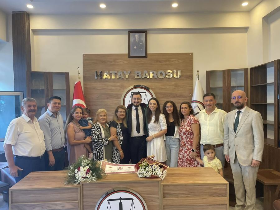 Dörtyol’da Pınar Sala Ve Tuğberk Uygur Yemin Ederek Hatay Barosu Avukatlarına Katıldı