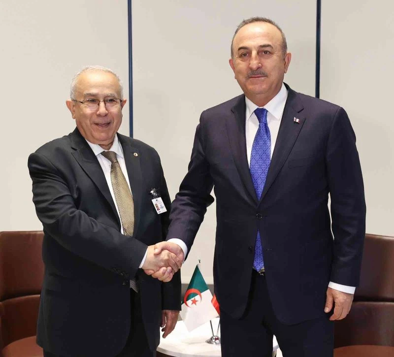 Dışişleri Bakanı Çavuşoğlu, Cezayir Dışişleri Bakanı Ramtane Lamamra ile görüştü
