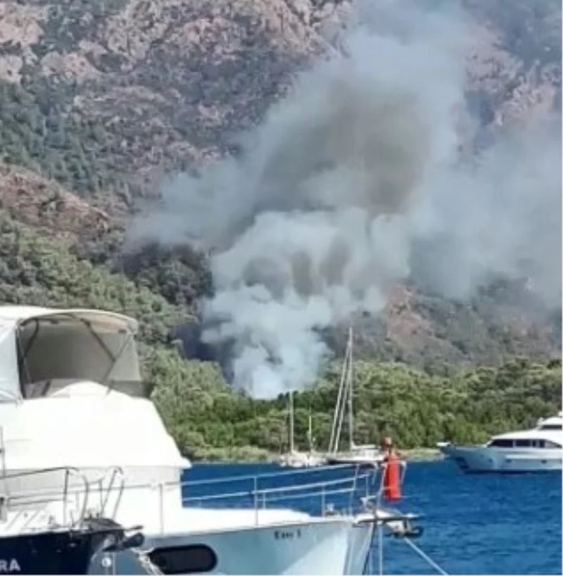 Marmaris yangını saniyeler içinde büyümüş
