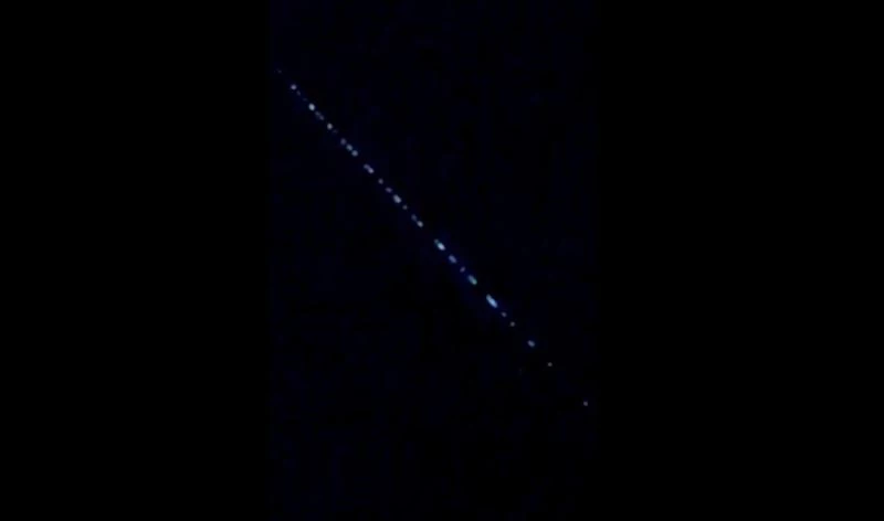 Osmaniye semalarında ’Starlink’ uyduları görüldü
