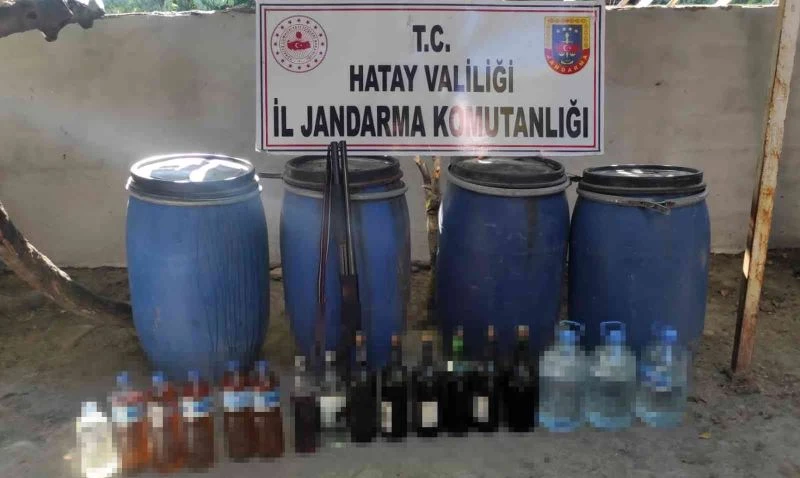 Hatay’da 4 ton 765 kilo kaçak içki ele geçirildi

