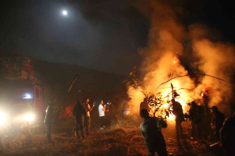Sanatçı Aydın Aydın’ın ‘Tırpankeş’ filminin setinde korkutan yangın
