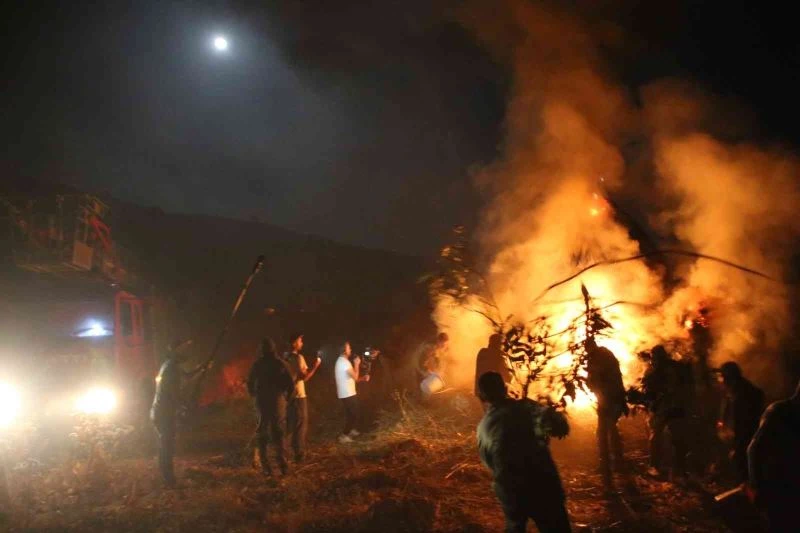 Sanatçı Aydın Aydın’ın ‘Tırpankeş’ filminin setinde korkutan yangın
