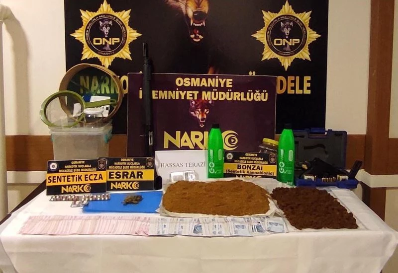 Osmaniye’de uyuşturucu operasyonlarına 7 tutuklama
