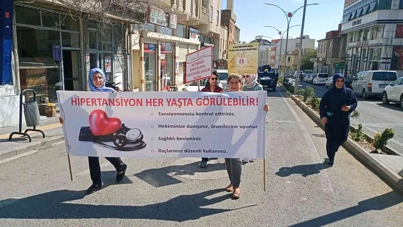 Dicle ilçesinde sağlıkçılar halk sağlığı için yürüdü
