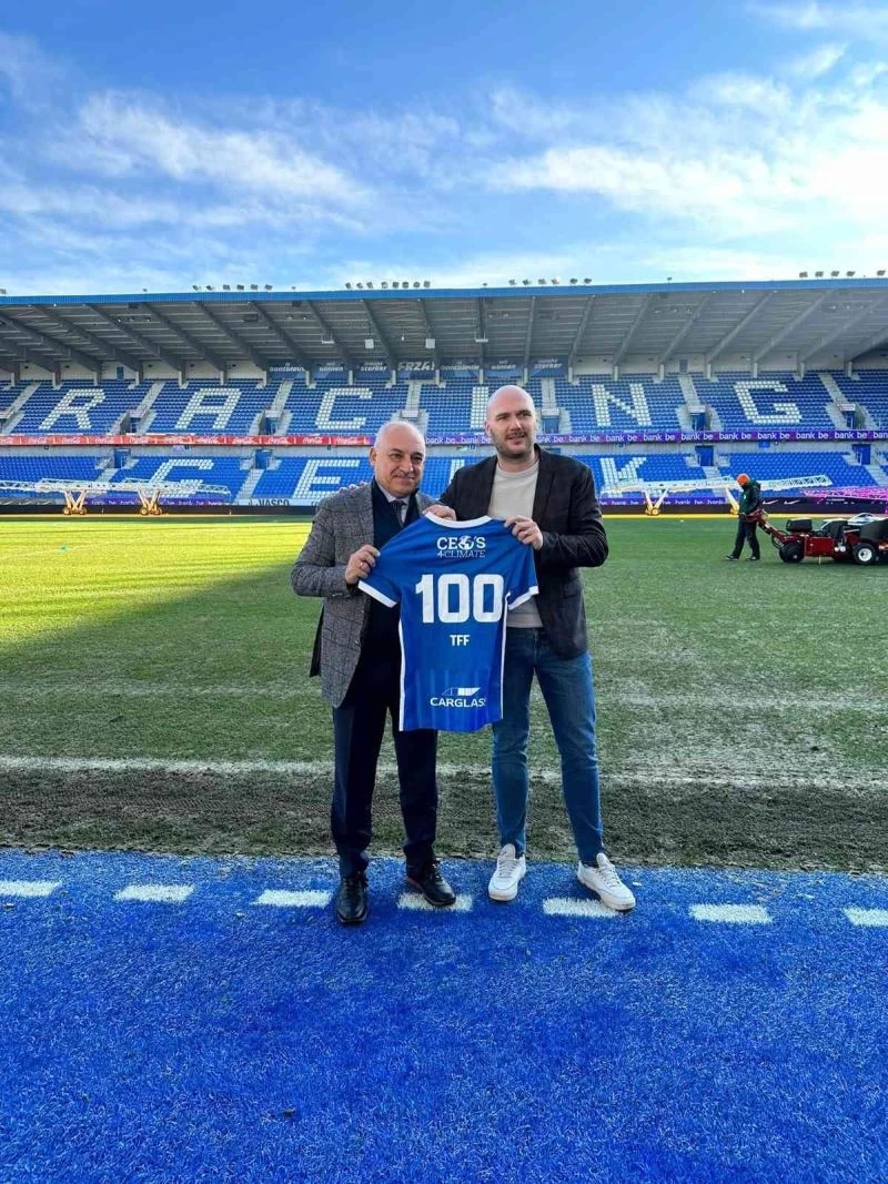 TFF Başkanı Büyükekşi ve beraberindeki heyet, KRC Genk Kulübü’nü ziyaret etti
