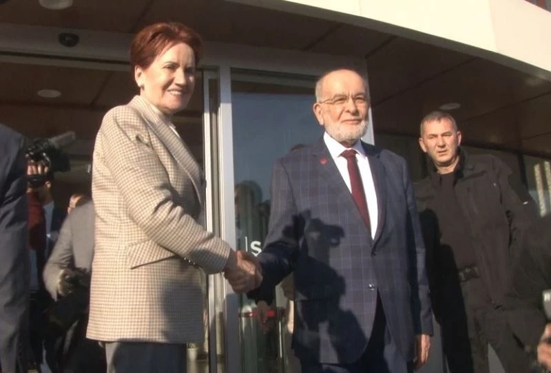 İYİ Parti lideri Akşener, Saadet Partisi Lideri Karamollaoğlu’nu ziyaret etti
