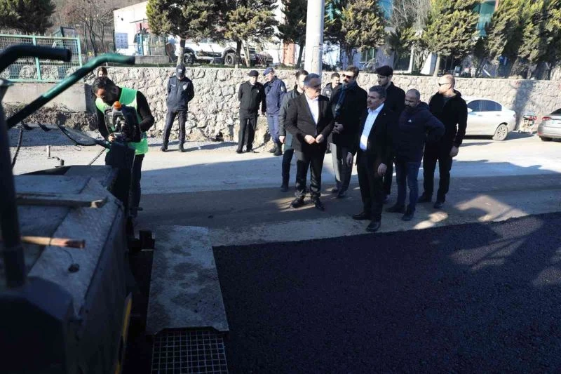 Gümüşova OSB yolu asfaltlandı
