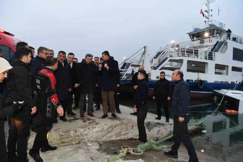 Baraja düşen yolcu otobüsünde arama çalışması tamamlandı
