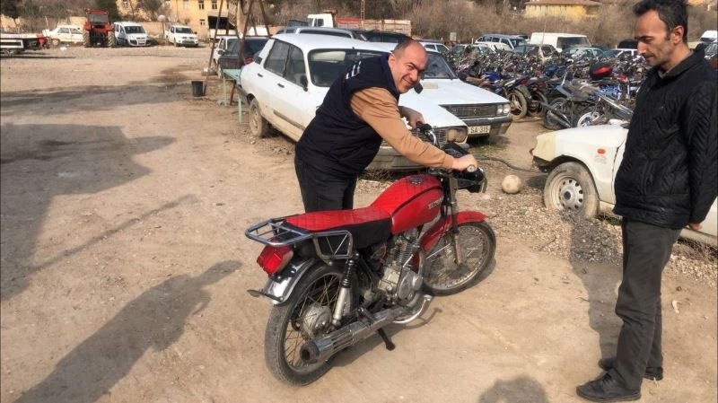 Çalınan motosikletine 16 yıl sonra kavuştu
