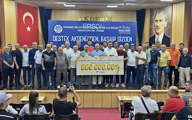 Akdeniz Belediyesinden amatör spor kulüplerine nakdi destek