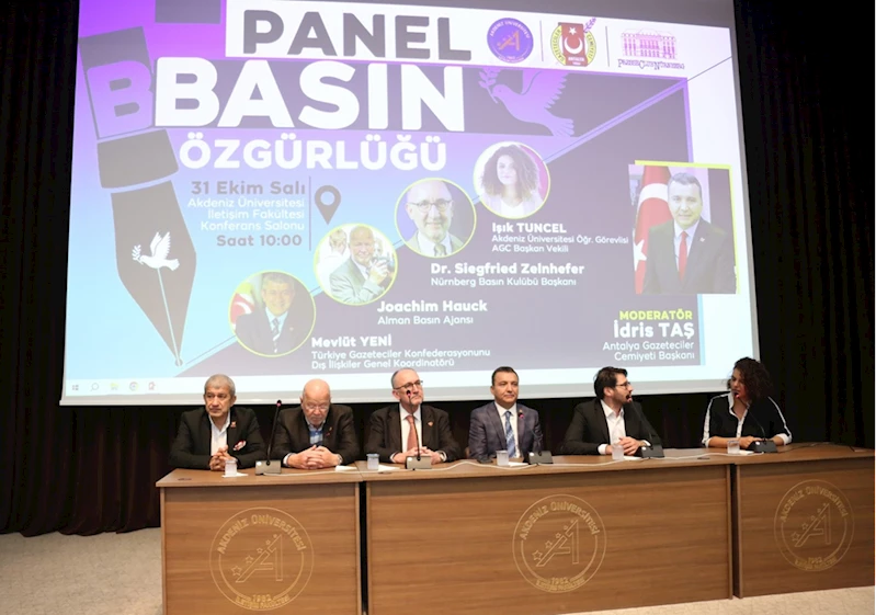 Akdeniz Üniversitesinde Nürnberg basın heyeti ağırlandı