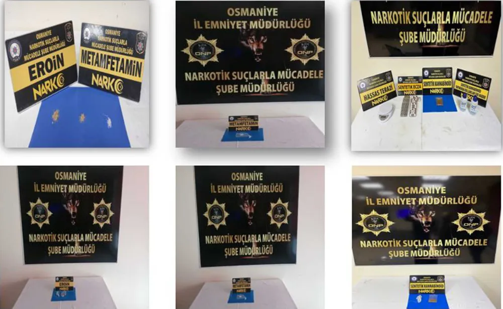Osmaniye’de uyuşturucu operasyonlarına 35 gözaltı