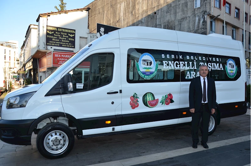 Serik Belediyesi ürettiği karpuz ve domatesin geliriyle engelli aracı aldı